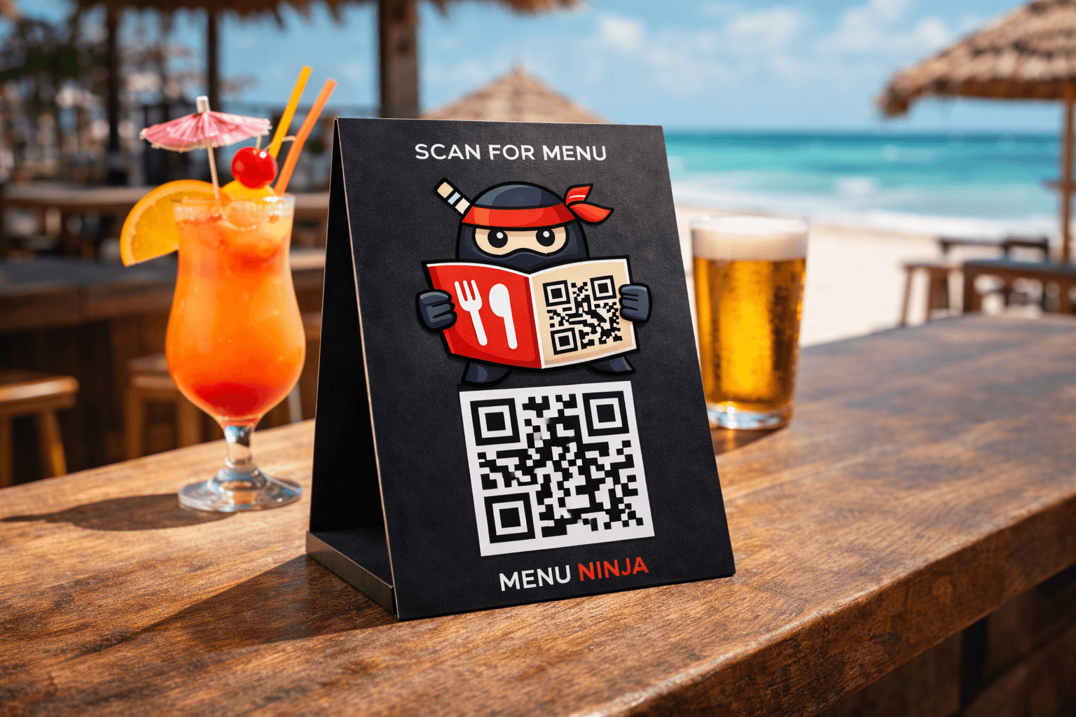 MenuNinja at the bar